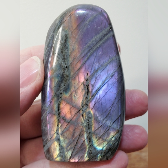 Labradorite Crystal Freeform Two-Sided Flash 0.38 Pounds - Picture 6 of 11